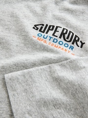 Superdry Grey Long Sleeve T-Shirt - Image 7 of 9
