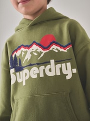 Superdry Khaki Green Hoodie - Image 3 of 4