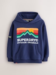 Superdry Navy Mix Hoodie - Image 1 of 6