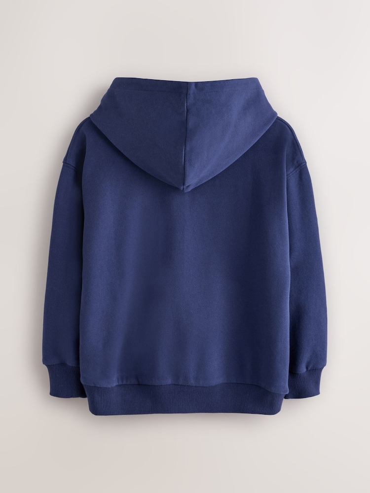 Superdry Navy Mix Hoodie - Image 2 of 6 Superdry Navy Mix Hoodie - Image 2 of 6