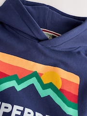Superdry Navy Mix Hoodie - Image 3 of 6