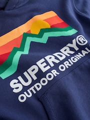 Superdry Navy Mix Hoodie - Image 8 of 9