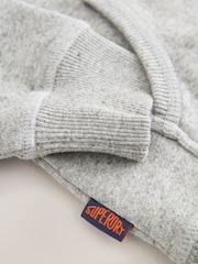 Gris - Superdry Zip Through Hoodie - Imagen 9 de 10