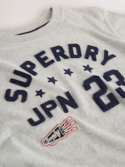 Superdry Grey Navy T-Shirt - Image 4 of 5