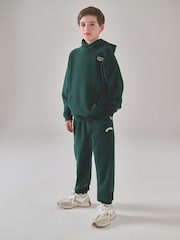 Superdry Green White Sweatshirt and Joggers Set - Image 1 of 8