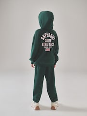 Superdry Green White Sweatshirt and Joggers Set - Image 2 of 8