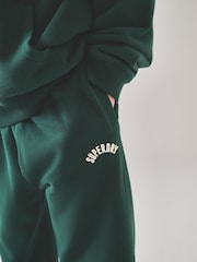 Superdry Green White Sweatshirt and Joggers Set - Image 3 of 8
