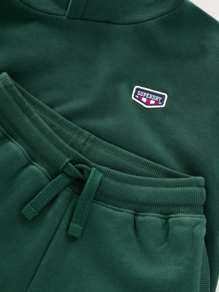 Superdry Green White Sweatshirt and Joggers Set - Image 8 of 8
