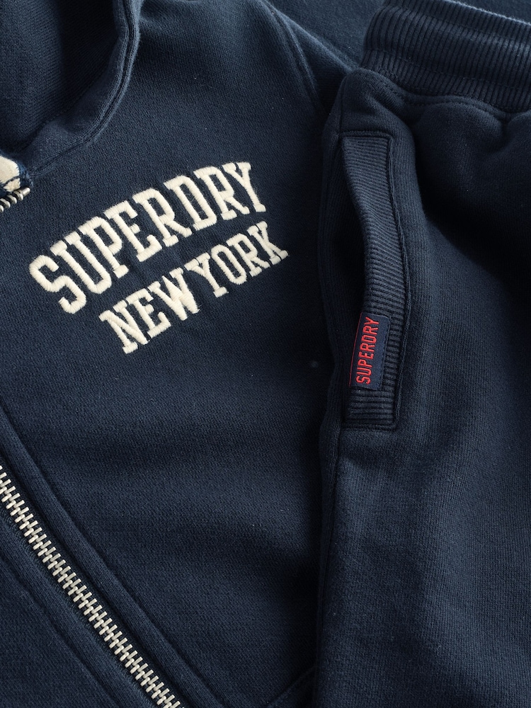 Superdry Navy White Sweat Set - Image 11 of 11 Superdry Navy White Sweat Set - Image 11 of 11