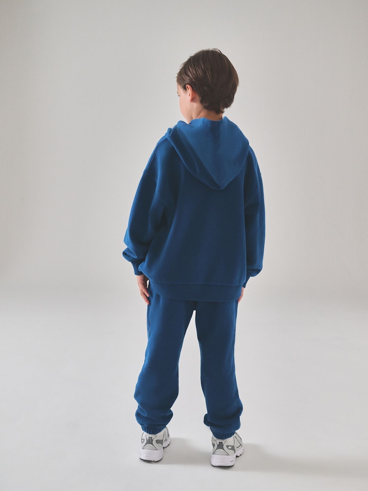 Superdry Blue White Top and Top & Jogger Sets - Image 2 of 9