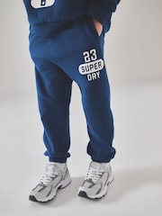 Superdry Blue White Top and Top & Jogger Sets - Image 3 of 9
