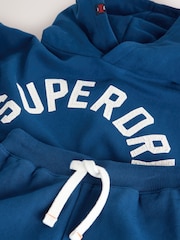 Superdry Blue White Top and Top & Jogger Sets - Image 8 of 9