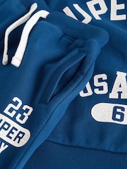 Superdry Blue White Top and Top & Jogger Sets - Image 9 of 9