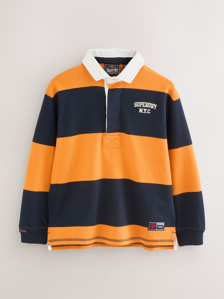 Superdry Yellow Rugby Polo Shirt - Image 1 of 6