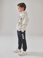 Superdry Grey/Black Sweatshirt and Joggers Set - Image 3 of 7