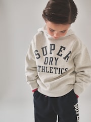 Superdry Grey/Black Sweatshirt and Joggers Set - Image 4 of 7
