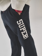 Superdry Grey/Black Sweatshirt and Joggers Set - Image 6 of 7