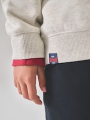 Superdry Grey/Black Sweatshirt and Joggers Set - Image 7 of 7