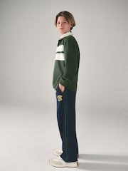 Superdry Green Navy Rugby and Joggers Set - Image 7 of 11