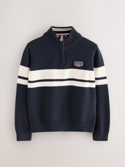 Marineblau/Weiß - Superdry Knit Jumper - Bild 1 von 5