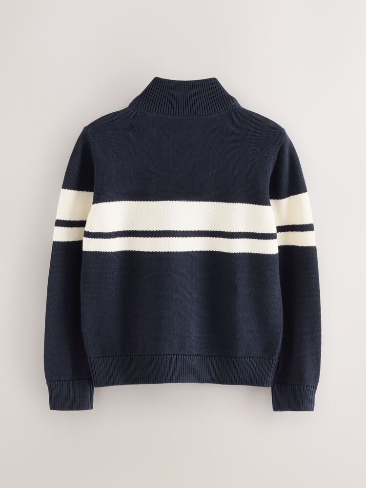 Marineblau/Weiß - Superdry Knit Jumper - Bild 2 von 5