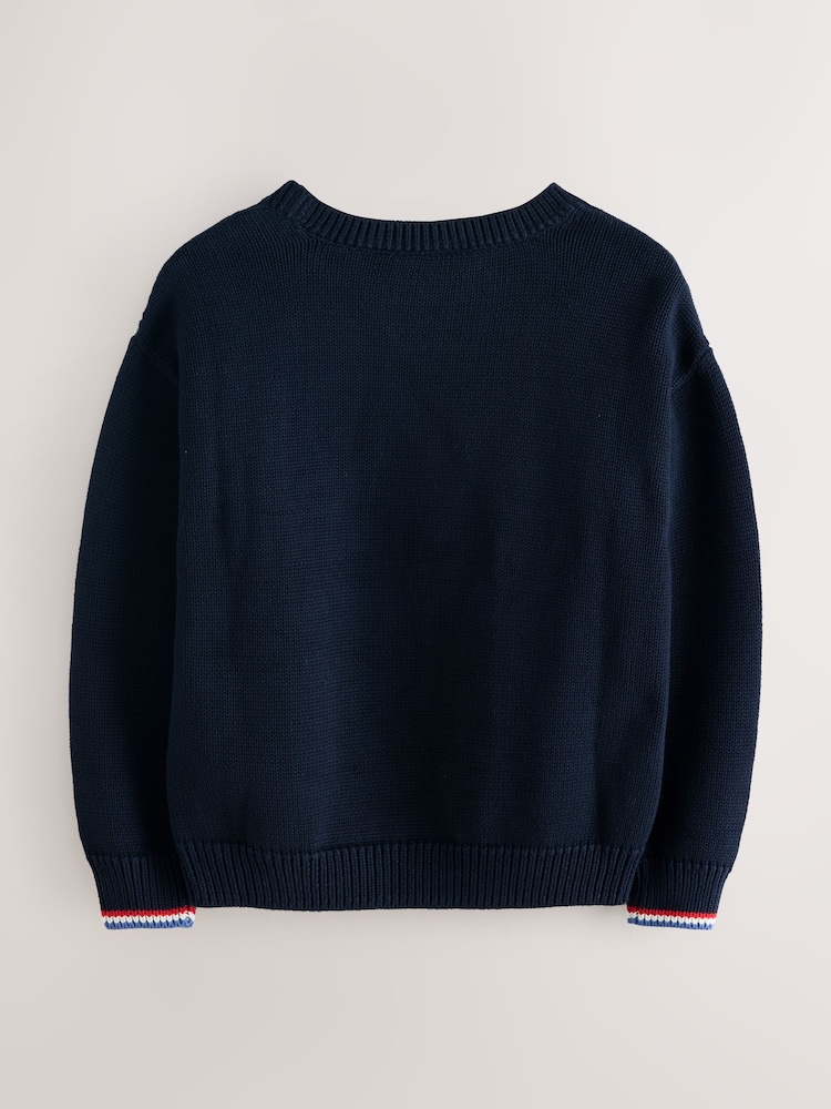 Marineblau - Superdry Knit Jumper - Bild 2 von 5
