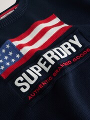 Marineblau - Superdry Knit Jumper - Bild 3 von 5