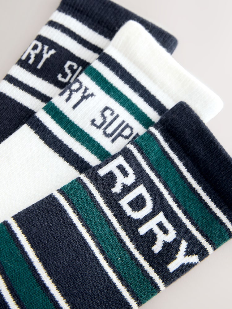 Superdry Multi Socks 3 Pack - Image 6 of 6