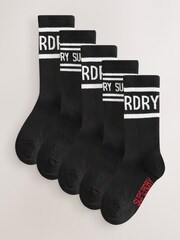 Superdry Black Socks 5 Pack - Image 1 of 8