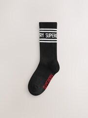 Superdry Black Socks 5 Pack - Image 6 of 8