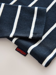Superdry Navy/White Long Sleeve T-Shirt - Image 5 of 5