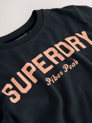 Superdry Navy Pink T-Shirt - Image 4 of 6