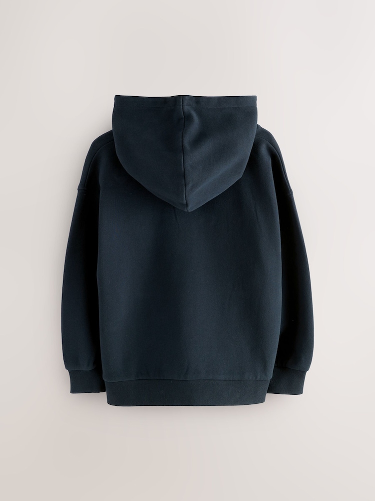 Superdry Navy Hoodie - Image 2 of 5 Superdry Navy Hoodie - Image 2 of 5
