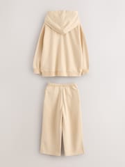 Superdry Cream Sweatshirt & Joggers Set - Image 7 of 10