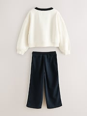 Superdry White Navy Sweat Set - Image 2 of 5