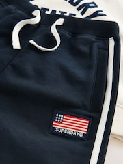 Superdry White Navy Sweat Set - Image 4 of 5