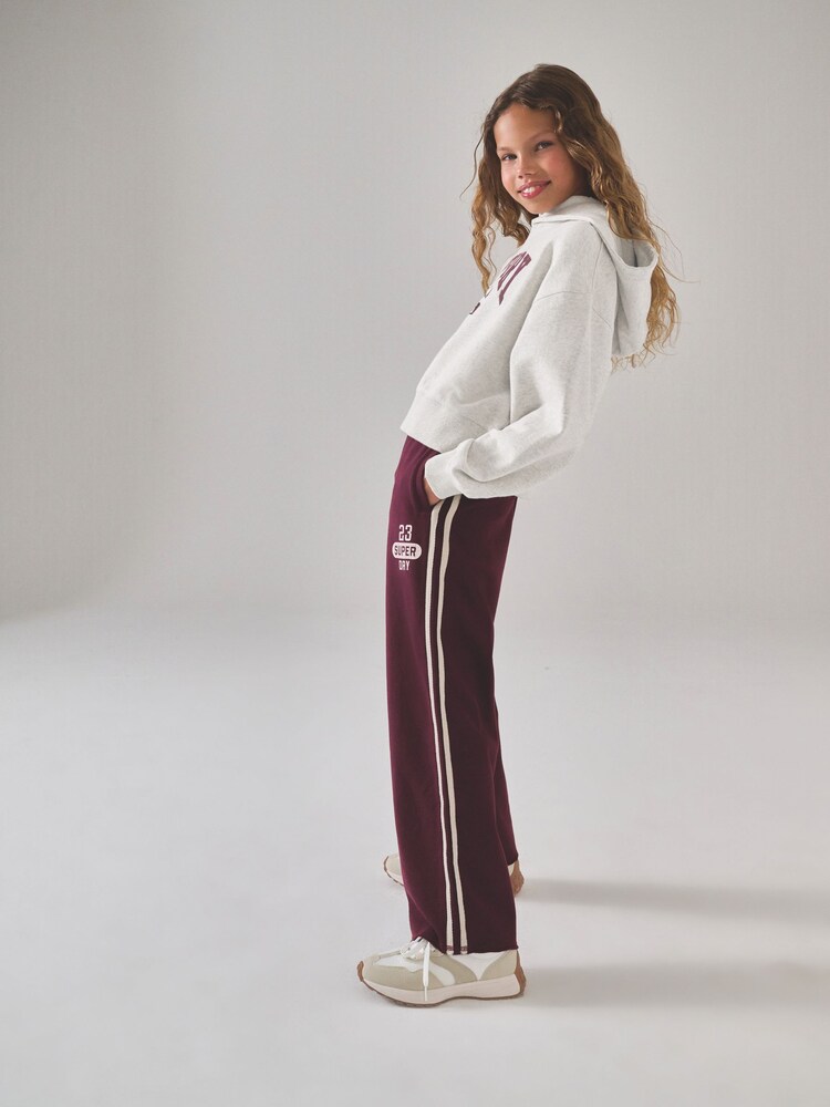 Superdry Burgundy Red Sweatshirt & Joggers Set - Image 1 of 6
