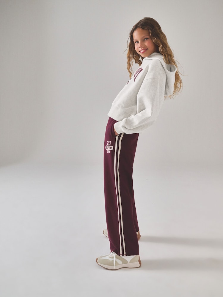 Superdry Burgundy Red Sweatshirt & Joggers Set - Image 1 of 6 Superdry Burgundy Red Sweatshirt & Joggers Set - Image 1 of 6