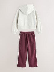 Superdry Burgundy Red Sweatshirt & Joggers Set - Image 5 of 6