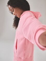 Superdry Pink White Sweatshirt & Joggers Set - Image 4 of 10