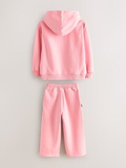 Superdry Pink White Sweatshirt & Joggers Set - Image 7 of 10