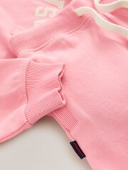 Superdry Pink White Sweatshirt & Joggers Set - Image 9 of 10