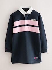 Superdry Navy Rugby Dress - Image 1 of 6
