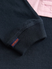 Superdry Navy Rugby Dress - Image 6 of 6