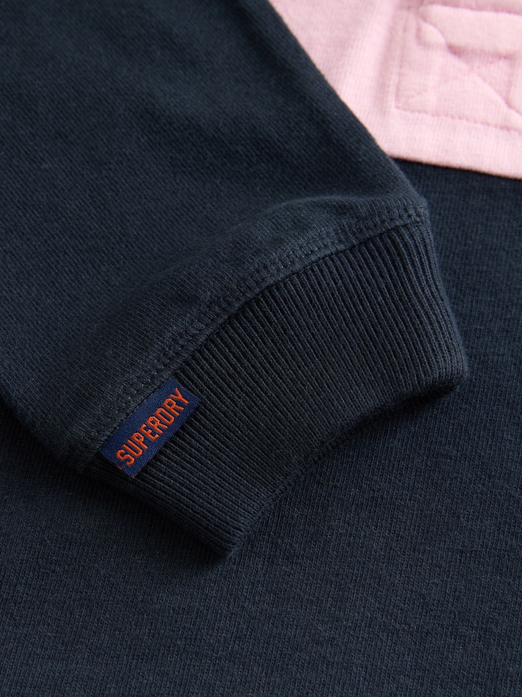 Superdry Navy Rugby Dress - Image 6 of 6