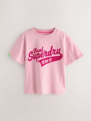 Розовый - Superdry Essential T-Shirt - Image 1 of 5