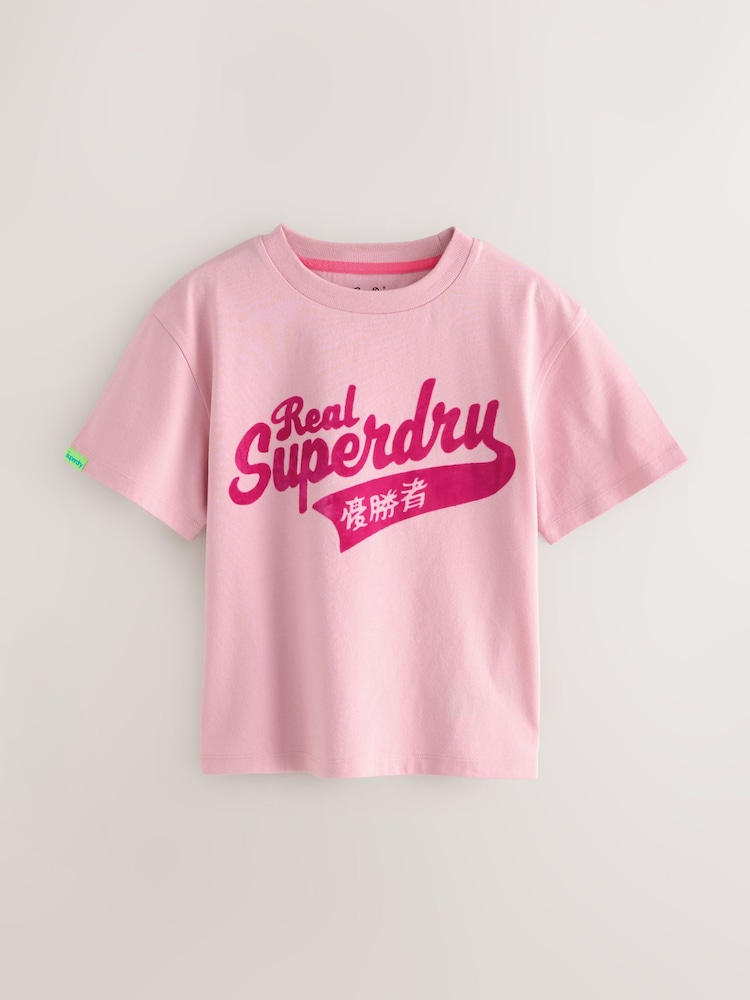 Розовый - Superdry Essential T-Shirt - Image 1 of 5