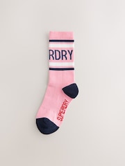 وردي/أزرق داكن/أبيض - Superdry Socks 3 Pack - صورة 3 من 8