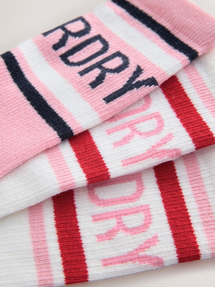 وردي - Superdry Socks 3 Pack - صورة 6 من 6
