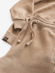 Gyldenbrun - Superdry sweatshirt og joggingbukser sæt - Billede 10 af 11